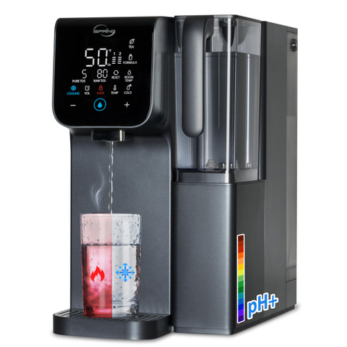 Alkaline RO Water Filter Dispenser, 9 Temperature & 6 Dispensing Volume Options