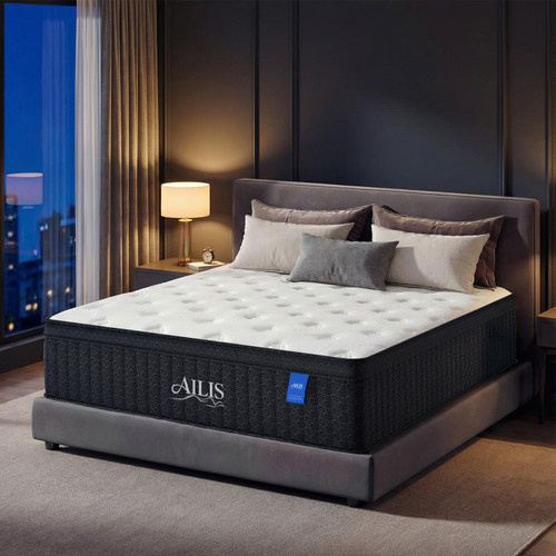 14 Inch Queen Hybrid Mattress in a Box, Medium Firm with Upgraded Pocket Springs for Superior Motion Isolation