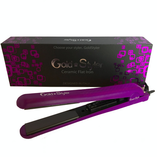 CERAMIC FLAT IRON HAIR STRAIGHTENER (Purple)