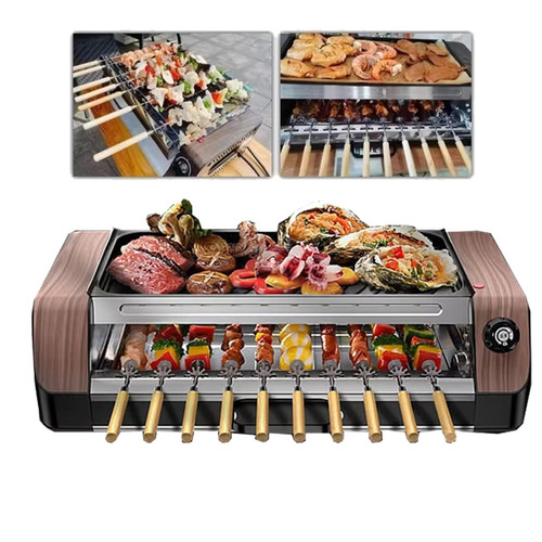 lectric Grill,10 Skewers Rotisserie, 1800w Electric Grill For Home
