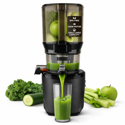 Cold Press Juicer Machine, Hands-Free, 100 oz