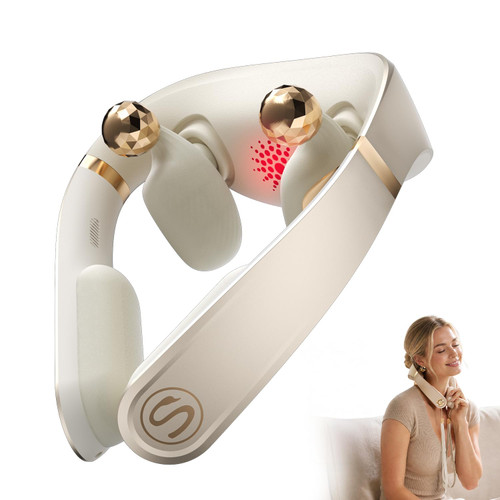 SKG PS700 Neck Massager with Heat for Strain Relief Deep Tissue Red Light