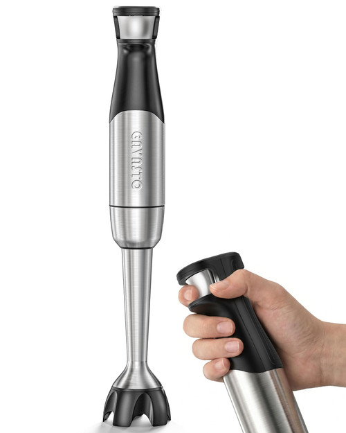 Gavasto Smart Immersion Blender, Hand Blender with Variable Telescopic Blending Rod & Stepless Speed Control, Powerful Handheld Blender with Smart Overload Protection for Smoothies, Puree, Baby Food