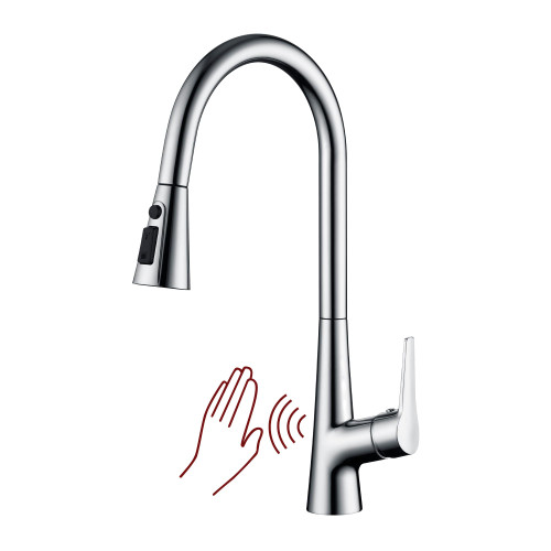 SUMERAIN Touchless Kitchen Faucet with Pull-Down Sprayer, Chrome
