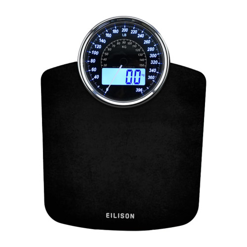 EILISON 2-in-1 Digital & Analog Bathroom Scale, 400 lbs, Large Display
