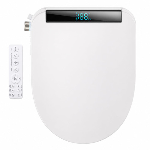 GAICOM Electric Bidet Toilet Seat Heated Seat Fits Round & Elongated