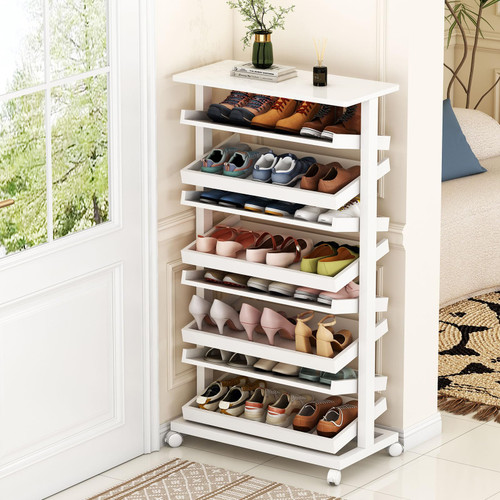 HE SHOEVA Shoe Rack for Closet, 8-Tier Tall Shoe Rack for Garage
