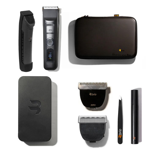 Brio Complete Grooming Bundle – Beard, Body Trimmer, Tweezers & Case