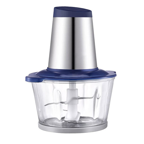 ZEFLMXS Electric Meat Grinder With Stainless Steel Slices 1.8L Food Chopper Processor 2 Speeds For Vegetable Nuts 220v 300W