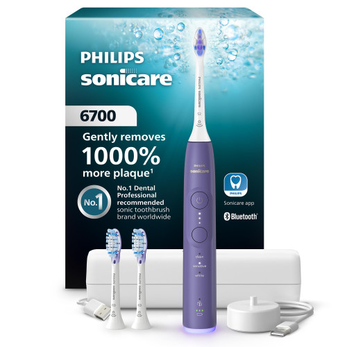 Philips Sonicare 6700 Rechargeable Electric Toothbrush, 3 Brush Head