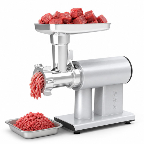 Commercial Meat Grinder 1200W Heavy Duty, Stainless Steel Meat Mincer