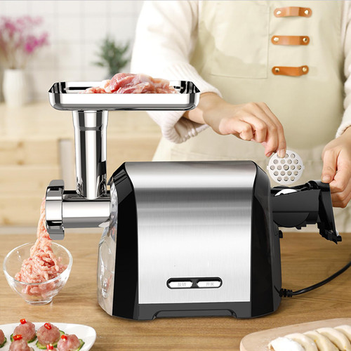 Electric Meat Grinder - Fully Automatic, Multifunctional Machine for Sausage Stuffing, Ideal for Home Cooking and Meat Processing, Easy to Clean, 220V