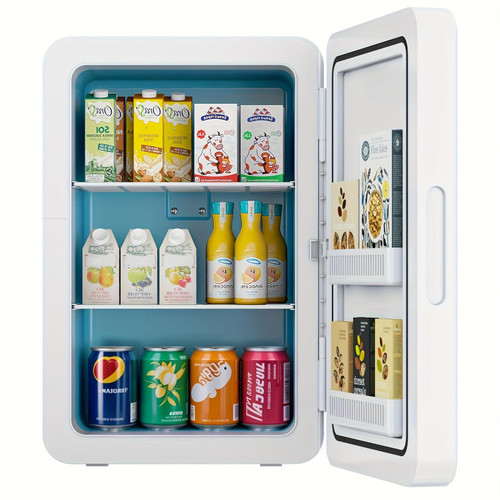 Kikihouse 22L/30Cans Mini Fridge for Bedroom, Portable Cooler & Warmer