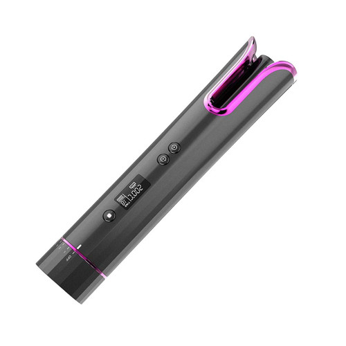 Rsmmpqa Portable Automatic Curling Iron Multi-Function Charging Travel Smart Wir LCD Automatic Curling Iron Automatic Winding