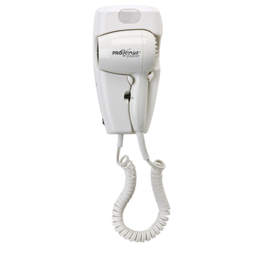 Jerdon Wall-Mount Hair Dryer - Plug-in with Night Light - Black - JWM8CB