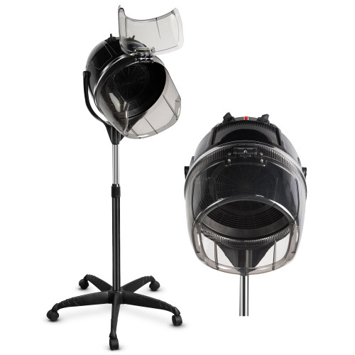 TASALON Professional Hooded Bonnet Hair Dryer Stand, Rolling Wheels & Timer
