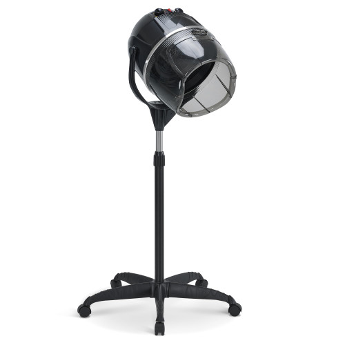 BarberPub 1300W Stand Hooded Hair Dryer, Height Adjustable, Black VHD08