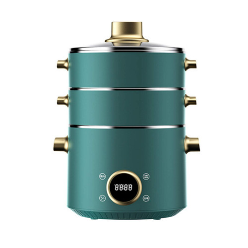 Household Multifunctional Electric Cooking Pot 3 Layers Steamer Multi Cooker Kitchen Machine