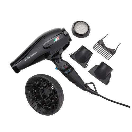 BaBylissPRO The Portofino Hair Dryer, Italian Motor, 1875W, 4 Attachments