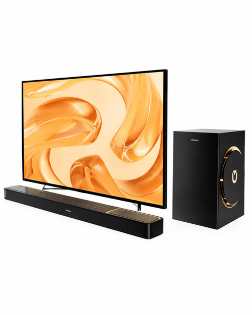 ULTIMEA Skywave F30 Boom TV Sound Bar with 3.1.2 Channel Dolby Atmos, Surround Sound System Featuring a 6.5-Inch Subwoofer, Home Theater Soundbar for Smart TVs, HDMI eARC and Bluetooth 5.4