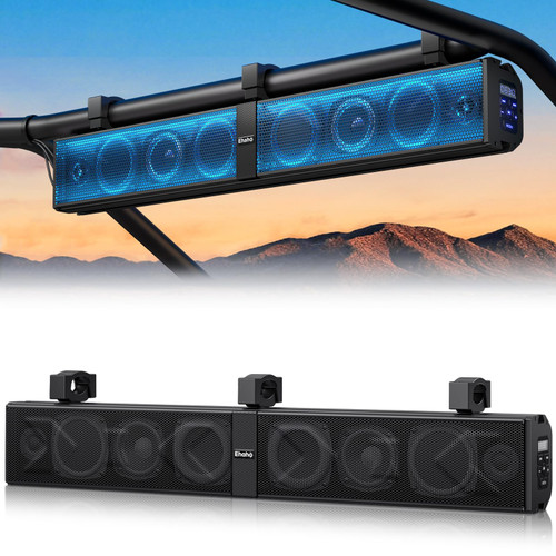 Ehaho 34" 8-Speaker UTV SoundBar with Subwoofer, Bluetooth, IP66 Waterproof