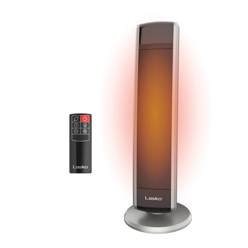 Lasko 29" Ceramic Tower Space Heater with Remote Control - Black - 5586