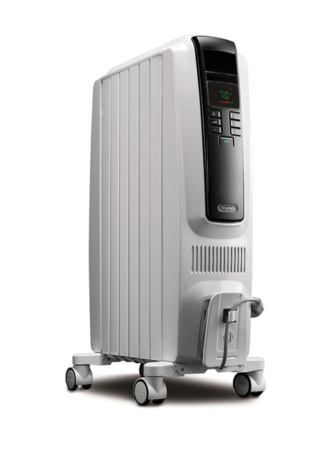De'Longhi Dragon Digital Oil Filled Radiator Heater, 1500W Electric Space Heater for indoor use, programmable timer, Energy Saving, full room heater with safety features TRD40615E