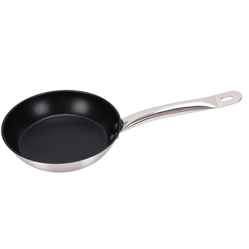 ANGGREK Nonstick Frying Pan 20cm, Stainless Steel Base Omelette Skillet