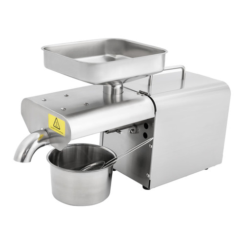 Resfirme Electric Oil Press Machine 610W Stainless Steel Commercial Automatic Oil Press Machine,Cold Hot Press,104-464℉ Adjustable Temperature for Walnuts, Sesame Seeds
