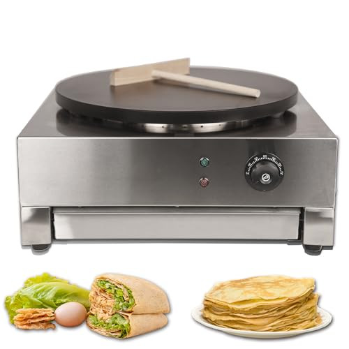 Electric Pancake Maker with Non-Stick Surface and Adjustable Thermostat, Perfect for Cooking Pancakes and Omelets in Homes and Restaurants