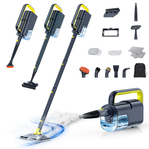 10-in-1 Steam Mop, Detachable Handheld Steam Cleaner for Multi-Surface