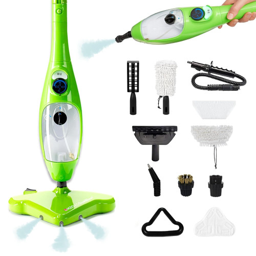 H2O X5 Dual Blast Steam Mop & Handheld Steam Cleaner | 5-in-1 Floor Steamer | Forward-Blast Mop Head for Edges & Tough Messes | Hardwood, Tile & Laminate Cleaner