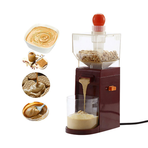ZDJZMGZ Portable Peanut Butter Maker, 500ml Electric Small Cooking Machine, Home DIY Grain Nut Grinder for Almond, Coffee, Peanut, Cashew, Walnut, Pumpkin Seed, Sunflower Seed(