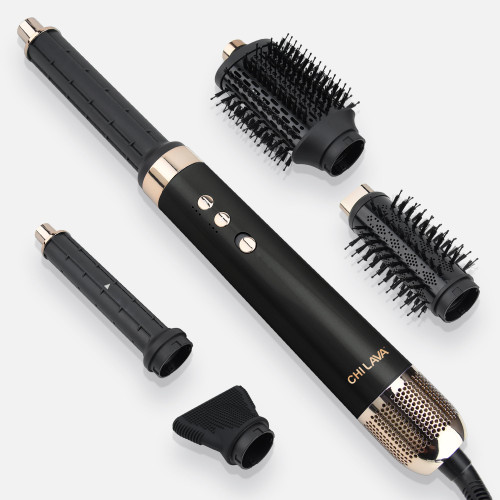CHI Lava AirGlam, Volumizes, Curls & Dries Hair, Black