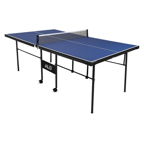 7FT Foldable Ping Pong Table with Playback Mode for Solo & 2-Player Games - Indoor Tennis Table Set Includes Net, 2 Paddles & 2 Balls for Professional Practice Training for Adults/Teens