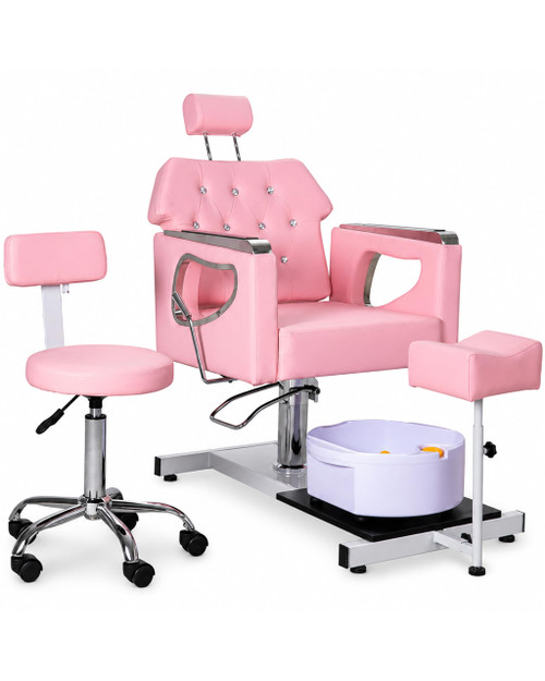 IJIALIFE Pedicure Chair No Plumbing Pedicure Station for Nail Tech