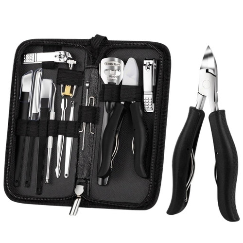 YMGSCC Pedicure Set Toe Nail Clippers Cutters Dead Skin Dirt Remover Stainless Steel Manicure Tools