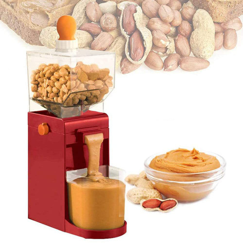 SHENGSHIYU 500ML Electric Peanut Butter Maker Machine,Grain Grinders Mill Machine, for Coffee Corn Peanut Cashews Hazelnuts Mini DIY Making Peanut Grinder,220V