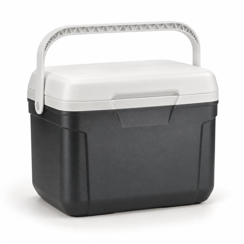 30 Qt Hard-Sided Cooler, 42-Can Capacity, Gray, Portable Insulated Ice Chest for Camping, Picnics, Beach, Tailgating and Road Trips