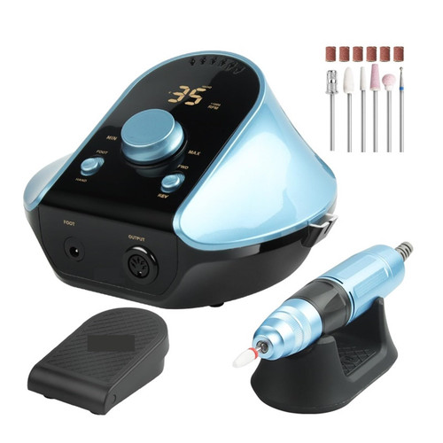 JOTDPFRYK Nail Grinding Machine Electric Nail Drill Machine, Professional Cutters Manicure Set for Acrylic Nails Manicure Salon, Low Noise Nail File for Pedicure for DIY Home or S