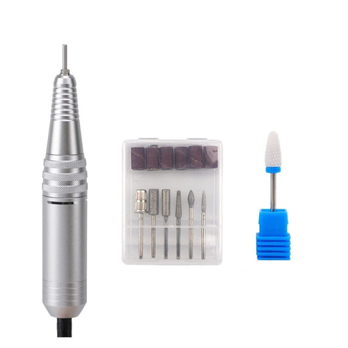 Portable Electric Nail Drill Machine Set, Multifunctional Manicure Pedicure Kit with Ceramic Drill, Lightweight & Low Noise for Home & Salon Use