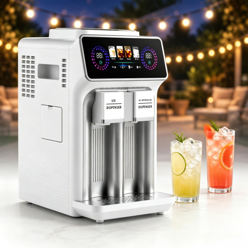 Portable Ice Cube Maker Machine, 3-in-1 Countertop Ice Maker Machine