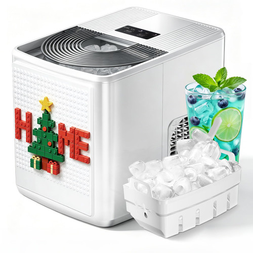 Antarctic Star Bullet Ice Maker Countertop, 9 Ice Fast in 6mins, 27lbs/Day