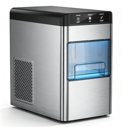 Electactic Nugget Ice Maker Countertop, 35Lbs Daily Pebble Ice Machine