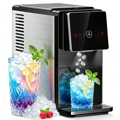 Antarctic Star Nugget Ice Maker Countertop with Self-Dispensing, 33lbs/24H