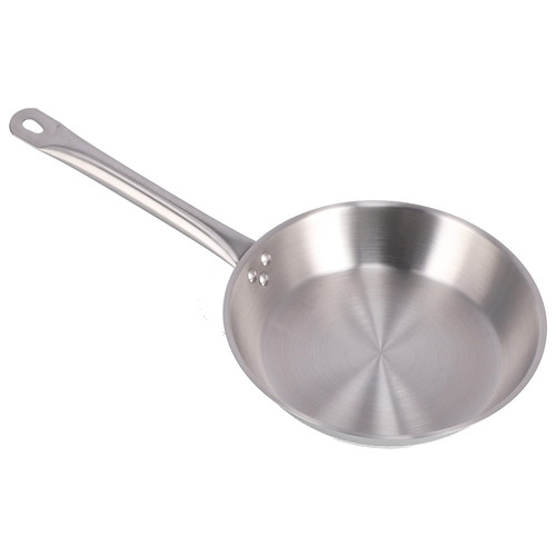 FTVOGUE Stainless Steel Frying Pan, 304 Steel Skillet for Kitchen Cooking
