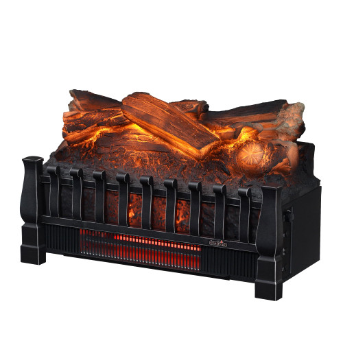 duraflame Electric Log Set 1,000 Sq Ft Heater, Faux Logs Insert with Infrared Flames for Existing Fireplaces, Remote Control Included