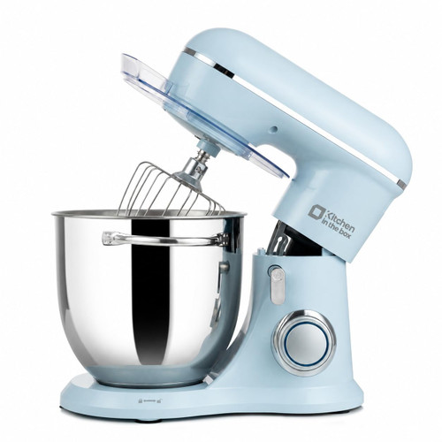 Kitchen in the box 6.5QT Stand Mixer,10-Speed Stainless Steel Bowl (Blue)