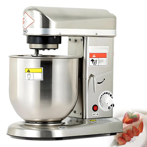 7L Electric Stand Mixer, Stainless Steel Bowl, Commercial Use