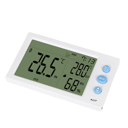WJJDLLNP Digital Large Screen Temperature and Humidity Meter Home Indoor Electronic Thermometer Hygrometer Outdoor